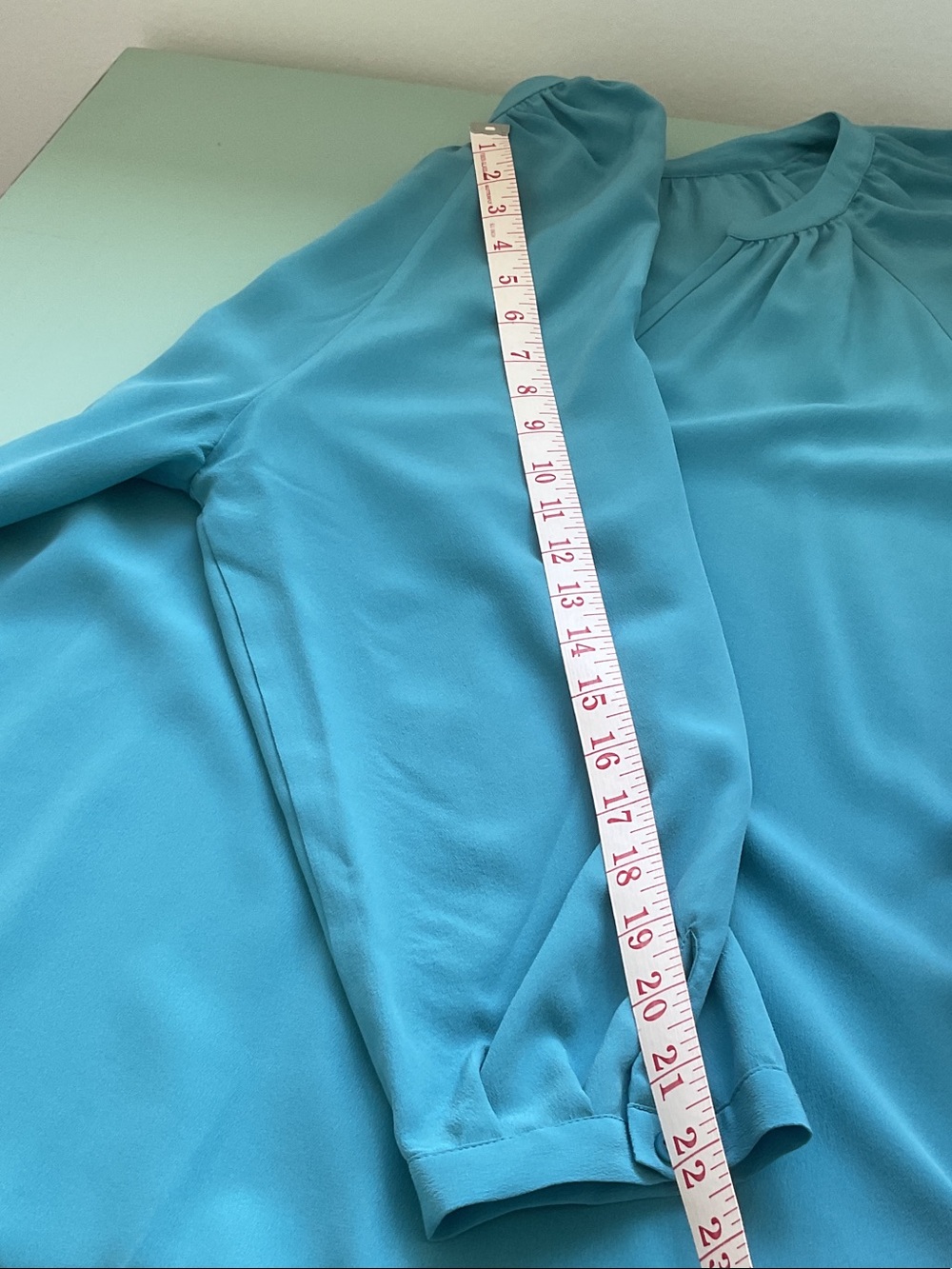Joie V-Neck 100% Silk Long Sleeve Blouse - Picture 8 of 11